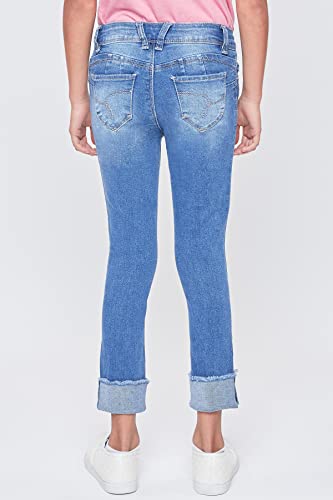 YMI Girls Wannabettafit Mid-Rise Mega Cuff Skinny Jean4