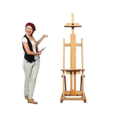 TTYY La Base del Artista, Grande de Madera de Haya 210cm H Frame Caballete for Cubierta de Pintura al Aire Libre de bocetos Foto Pintura Soporte de exhibición Portable del sostenedor 623