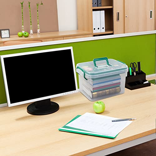 Rinboat Family Plastic Storage Bin With Lid, Medicine Box Lockable Compartment Container, 1 Pack #TOP5