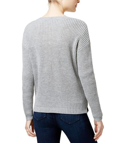 Hooked Up by IOT Juniors' Donut Graphic Sweater (Light Grey Heather, Small)2