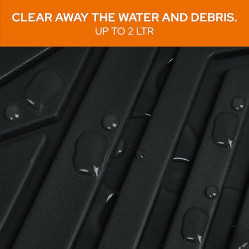 Image of CONTINENTAL [Duramat] Universal Driver Side Car Mat only- Premium Waterproof Car Floor Mats for All Cars, All-Weather Protection Car Foot Mats with Anti-Slip Design (Pack of 1,Black)