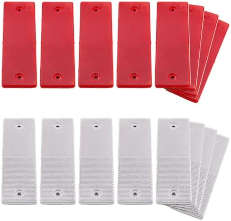Amazon.com: ZNDAW 16 PCS Rectangular Safety Reflectors, Waterproof Self ...