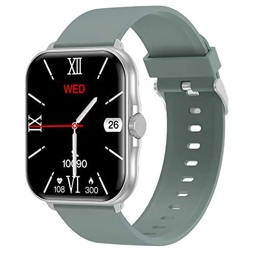 Fire-Boltt Eterno 1.99″ Largest Display, Bluetooth Calling Smartwatch with 1184mm Display Area, AI Voice Assistant, 120+ Sports Modes (Yoga) with Smart Split Screen to Toggle (Green)