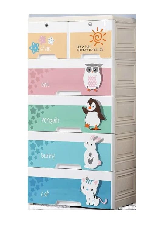 Baby Kids 5 Layer Fiber Plastic Chest of Drawers Amazon.in