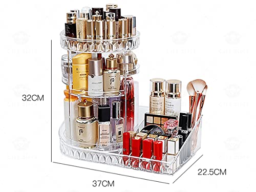 Organizador cosmético maquiagem acrílico giratório new beauty