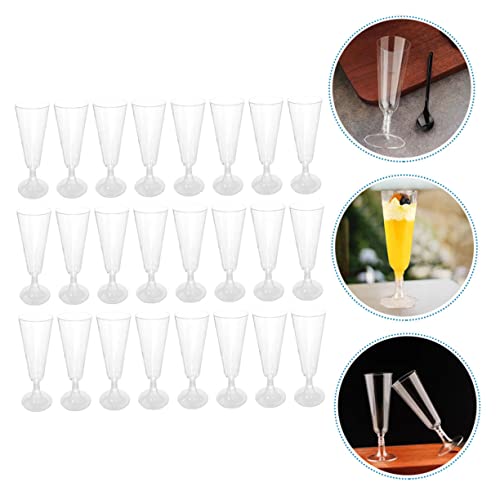 Luxshiny 80 Peças Taças De Plástico Conjunto De Coquetel De Taças De Plástico Transparente