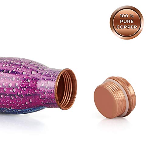 Image of Cello Cop- Pura Good Earth Copper Bottle, 1000 Ml, Dew, Set of 1
