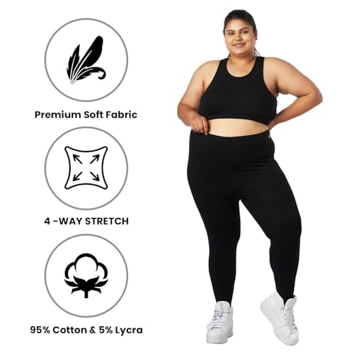 Image of BIGTEES Leggings Regular & Plus Size | Cotton Legging | Legging Full Coverage Tummy Controller | Leggings for Women
