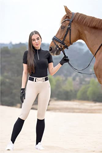 1.5 inch Equestrian Elastic Belt, Stretchable and Comfortable Waist Belt for Women and Girls, Prefect Equestrian Gift4