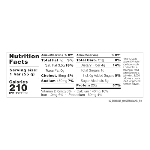 image for Barebells Protein Bars Cookies and Caramel - 12 Count, 20g High Protei
