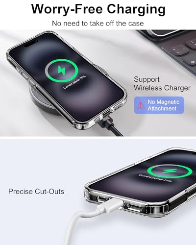 Image of HOOMIL Case for iPhone 16 Pro, Anti-Yellowing, Crystal Clear