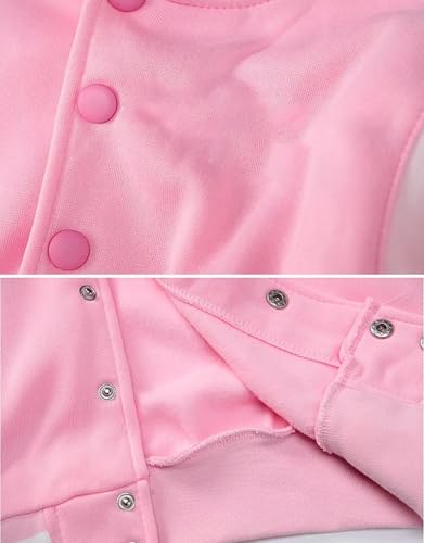 Image of ACEFAST INC Kids Boys Girls Baseball Jacket Varsity Jacket Casual Sport Coat Cardigan Sweatshirt Uniforms Youth 2-13 Year