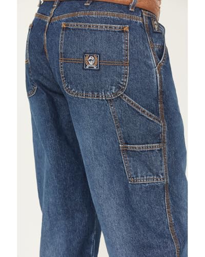 Cinch Western Denim Jeans Mens Blue Label Loose Medium Wash MB904340024