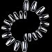 Fake Nails Coffin Nails - Short Ballerina Nails Clear Full Cover Nail BTArtbox 500 Pcs Acrylic False Nail Tips, 10 Sizes