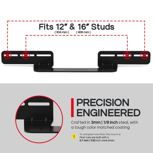 Soundbar Mount For Sonos Beam Compatible With Generation 1 & 2 Sonos Beam Sound Bar Includes All Necessary Mounting Hardware, Mounts Bracket, Black #TOP4
