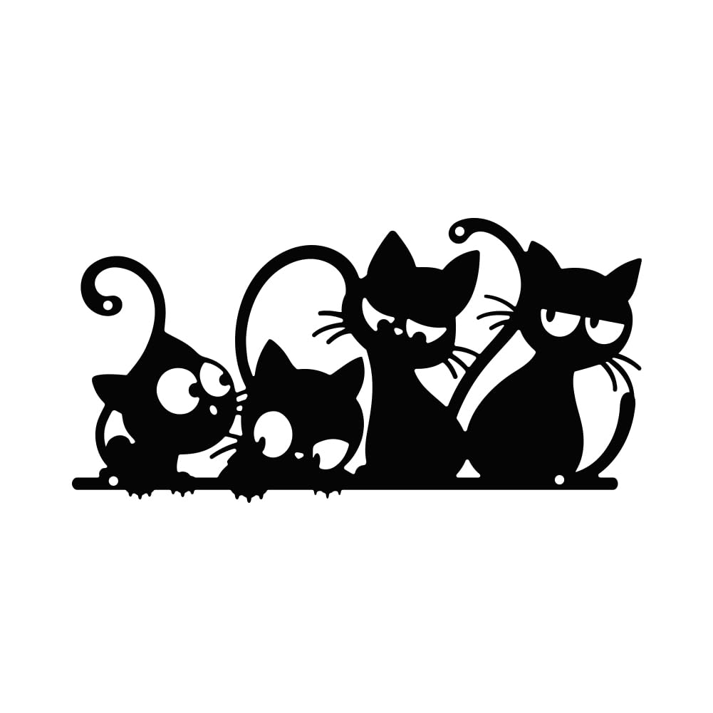ACRNIGHEET Cat Metal Wall Art Decor Home Wall Decor
