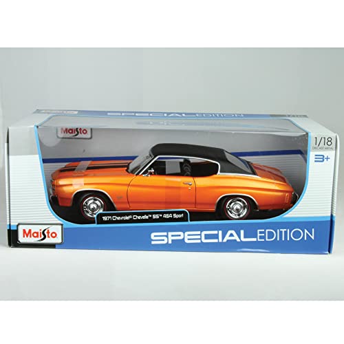 Maisto 1:18 1971 Chevy Chevelle SS 454 Coupe Vehículo a Escala miniatura 5
