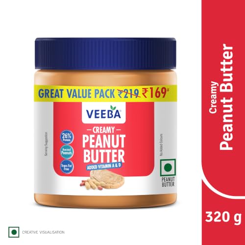 Image of Veeba Creamy Peanut Butter added Vitamin A & D (320 g)