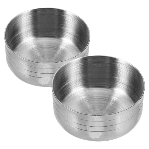 KITCHENKARATLY 2 piezas Tapas para Vasos de Cóctel de Acero Inoxidable Cubiertas Anti-salpicaduras Reutilizables para Coctelería Tapas Seguras y Fáciles de Limpiar para Bares y Bebidas
