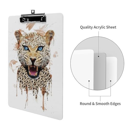 Clipboard léopard pour organiser vos documents de bureau A4 - 3