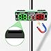 Enforose Digital Scoreboard Battery Powered Scoreboard LED Electronic Scoreboard Score Keeper with Count Down Up Timer 12 24h Clock for Indoor Outdoor Games (Green)