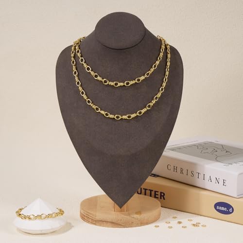 GTVOODX 2 Meters 18K Gold Plated Chain Rool Bulk for Jewelry Making by GTVOODX - Used condition - Image 7