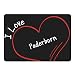 Produktbild Mousepad Modern I Love Paderborn schwarz