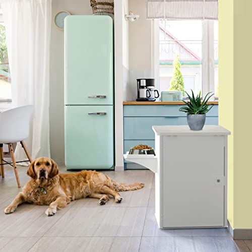 Palram Rocky Pet Food Storage Containers Cabinet With Integrated Feeding Station For Dogs And Cats #TOP5