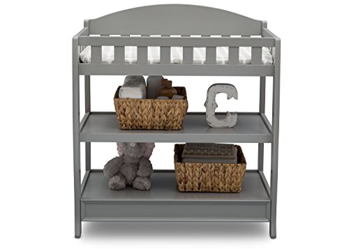 Image of Delta Children Infant Changing Table with Pad, Grey
