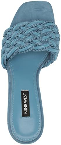 Nine West Women's DRIAH Heeled Sandal, Medium Blue 420, 7.5 | Image 4