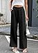 EVALESS Womens Wide Leg Pants 2026 Trendy Summer Casual Elastic High Waisted Baggy Palazzo Boho Flowy Beach Vacation Trousers Slacks with Pockets Black Large