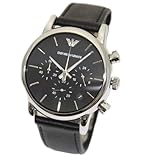 エンポリオ アルマーニ ビジネスユースも のレザーストラップ クロノグラフ 腕時計 AR1733【メンズ】 [並行輸入品]