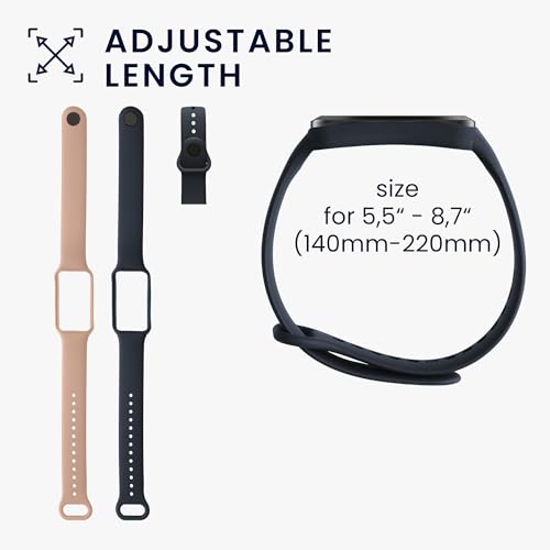 kwmobile 2X Sportarmband kompatibel mit Amazfit Band 7 Armband - Fitnesstracker Band Set aus TPU Silikon