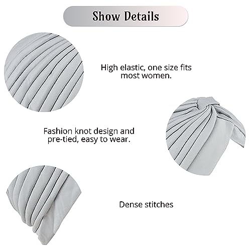 Lizzy Ladies Turban | Indian Style Satin Head Wrap, Fancy Dress, Bandana or Chemo & Hair Loss Stylish and Fashionable Ethnic Fashion Enthusiasts (Light Grey) Lizzy Ladies Turban | Indian Style Satin Head Wrap, Fancy Dress, Bandana or Chemo & Hair Loss Stylish and Fashionable Ethnic Fashion Enthusiasts (Light Grey)