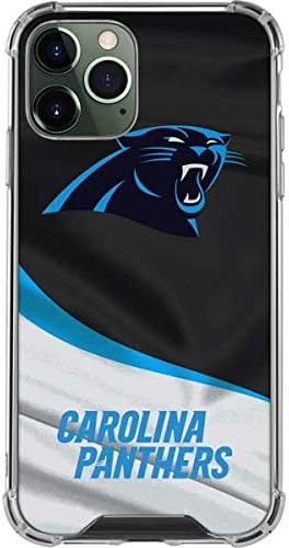Skinit Clear Phone Case Compatible with iPhone 12 Pro Max - Officially Licensed NFL Carolina Panthers Design