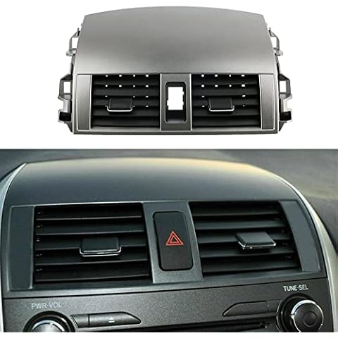 PACEWALKER Center Dash Trim A/C Outlet Air Vent Panel Compatible with Toyota Corolla 2008-2013 55663-02060 55670-02160 Cover