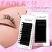 FADLASH Eyelash Extensions D Curl 0.07 15-20mm Mixed Tray Easy Fan Lash Extensions Volume Lashes 2D-10D Self Fanning Lash Extensions (0.07-D, 15-20mm Mix)
