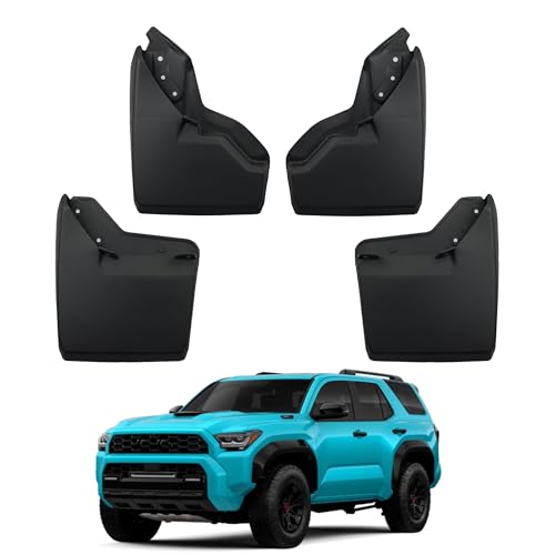 JLBMMLY Mud Flaps Compatible with Toyota 4Runner 2025 2026 Accessories 6Gen 4Runner All Weather Fender Guard Mudguards Sediment Protection(Not Fit for TRD Pro, Trailhunter)