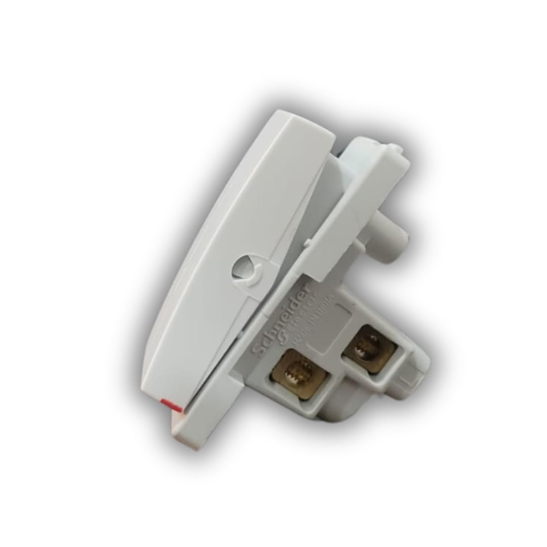 Schneider's Electric's Opale 6A 1-Way Switch (White) – Premium Home Electrical Switch | Durable & Stylish (X1001WH) (Pack of 6) — Amazon image 3