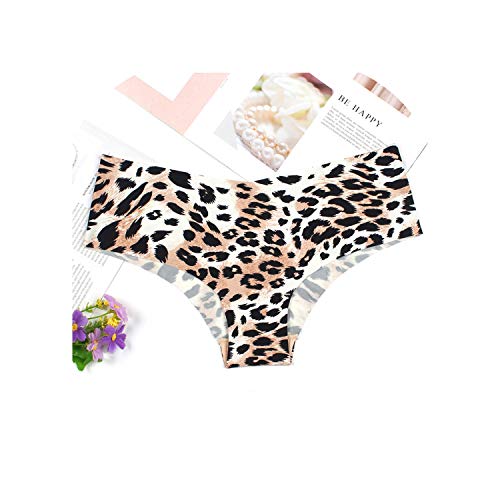 New Leopard Seamless Ruffles Ultra Thin Comfort No Trace Women Underwear Seamless Panties,Wp189