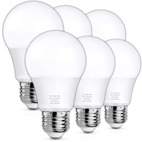 MAXvolador-6-Pack-A19-LED-Light-Bulbs-60W-Equivalent-Daylight-White-5000K MAXvolador 6 Pack A19 LED Light Bulbs 60W Equivalent Daylight White 5000K - Image 1