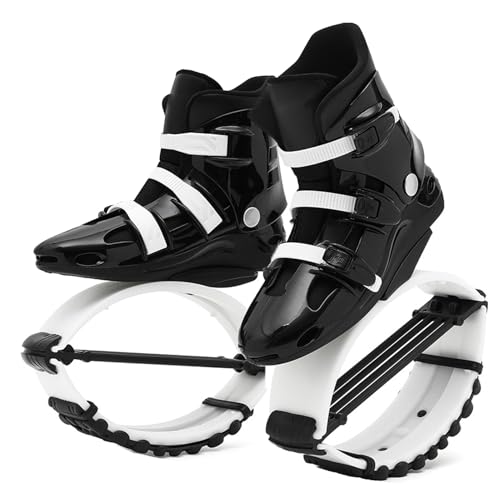 KPHYMOD Stivali Rimbalzanti Scarpe da Salto Antigravità per Adulti E Giovani, Nere E Bianche, da 33 A 44 EU(Black,XL)