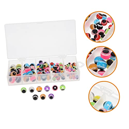 Gafoki 5 Boxes Fish Eye Bead Freshwater Fish Bait Rotating Tail Fishing Lure Fishing Eyes Fishing Accessories Artificial Lure Eyes Fake Baits Silica Gel To Rotate Whopper #TOP2