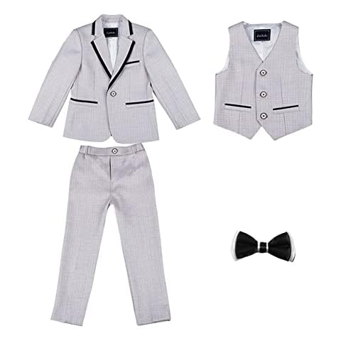Conjunto de Traje Formal para Niño con Pajarita y Pantalones Elegantes Cover