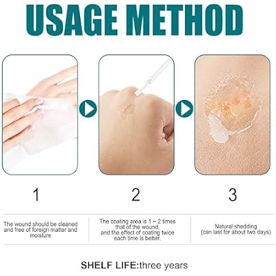 Liquid Bandage For Skin Waterproof,Liquid Bandage For Skin,Liquid Bandaid,Liquid Bandages,Quick-Dry Wounds Healing Gel Liquid Bandage (1PC)
