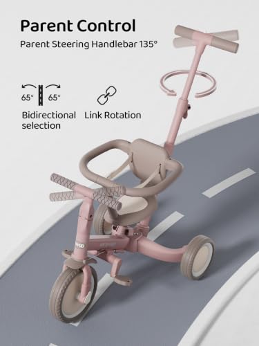 Image of newyoo TR008 5-in-1 Tricycle for Toddlers 1-3, Toddler Bike, Birthday Gifts