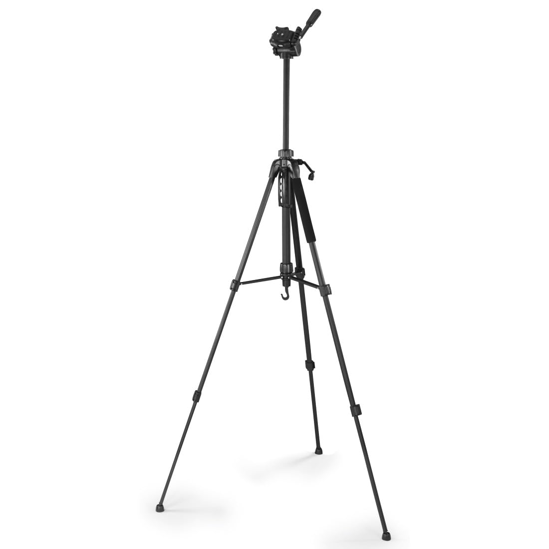 Hama Statyw do kamery Action 153 3D (lekki statyw fotograficzny z uchwytem na telefon komórkowy, tripod o wysokości 60-153 cm, trójnożny statyw z głowicą 3-drożną, statyw do lustrzanki, pasuje do