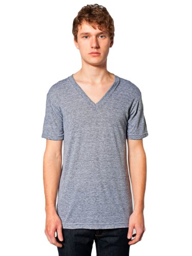 American Apparel Tri-Blend V-Neck T-Shirt - Athletic Grey/S