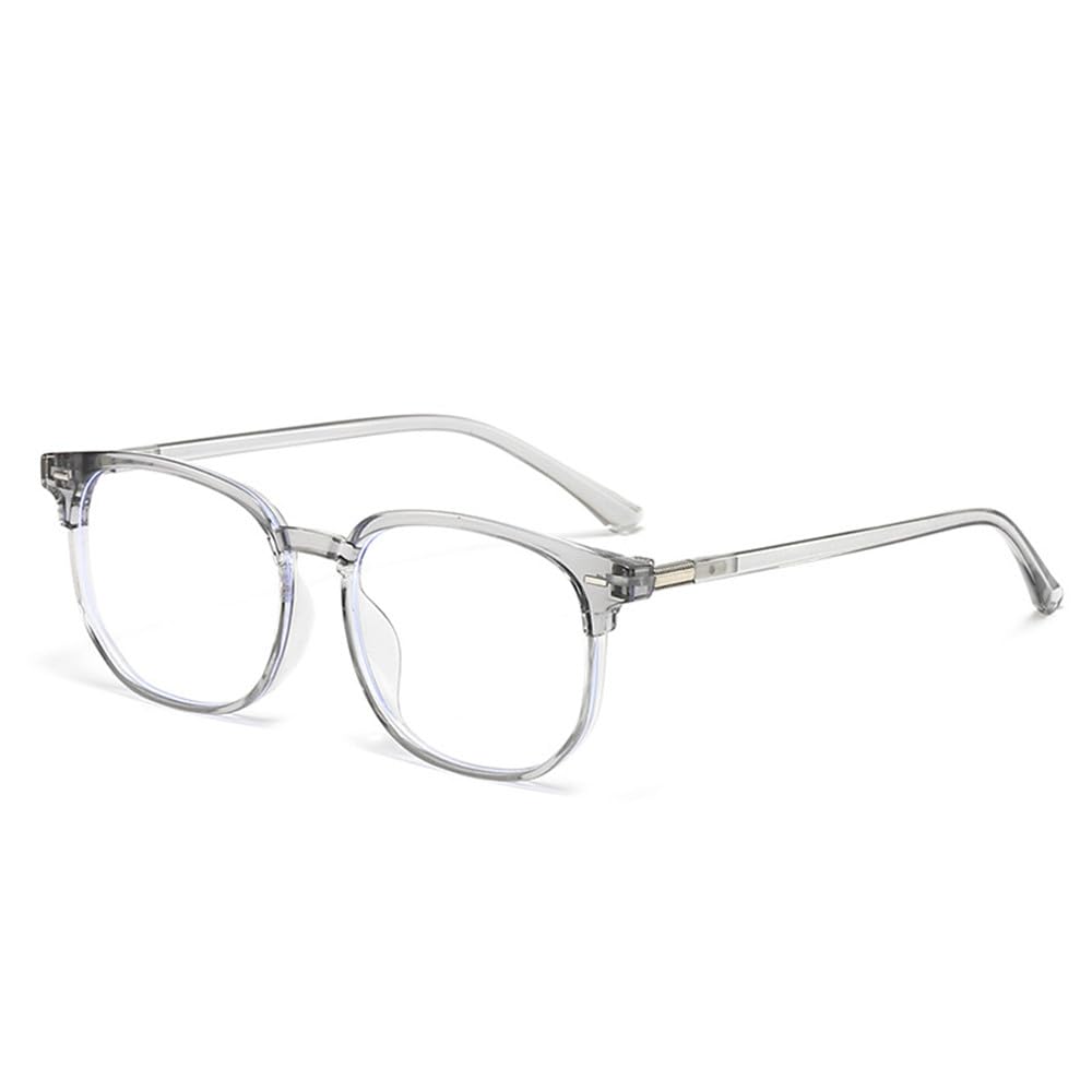 Occhiali da computer con montatura nera, unisex, anti-luce blu, rettan