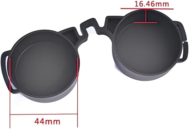 Universal Binocular Lens Covers - 10x42 Rubber Caps | Protective Objective & Eyepiece Lens Cover Set, Dustproof Shockproof Rain Guard for Outdoor Bird Watching Hunting Travel